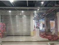 商场PC折叠门 店铺推拉门铝合金透明 防盗不锈钢卷闸门水晶卷帘门