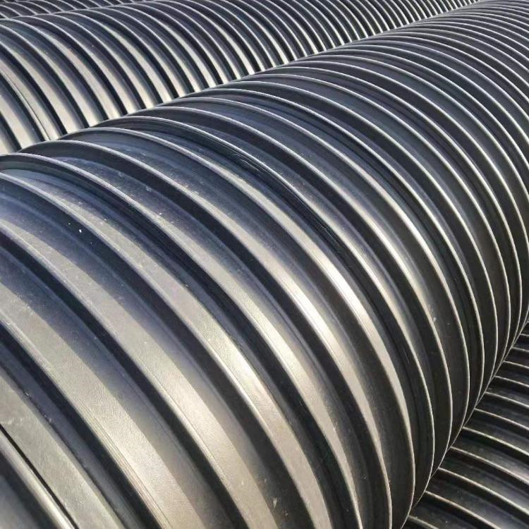 四川厂家hdpe塑钢缠绕管聚乙烯pe双壁塑钢缠绕管