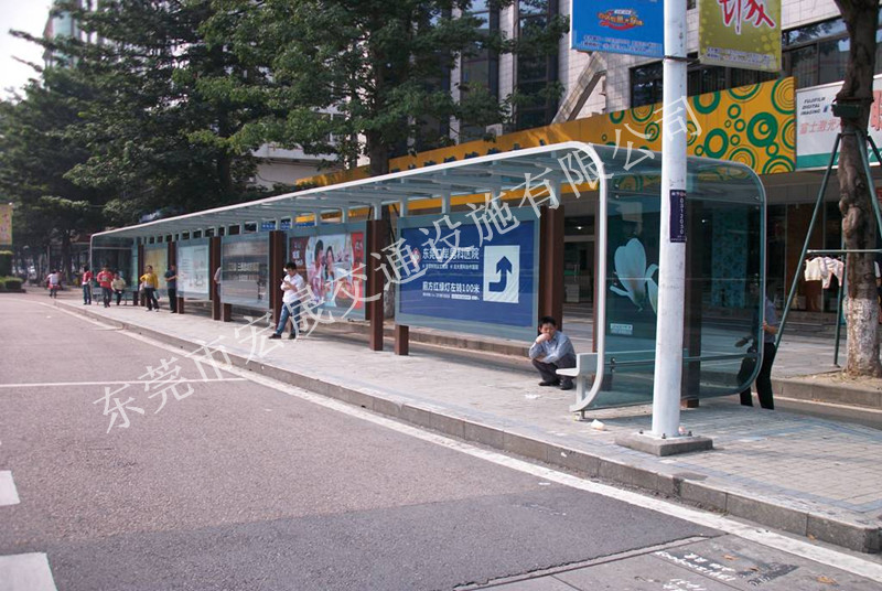 永州现代公交候车亭、不锈钢公交候车亭