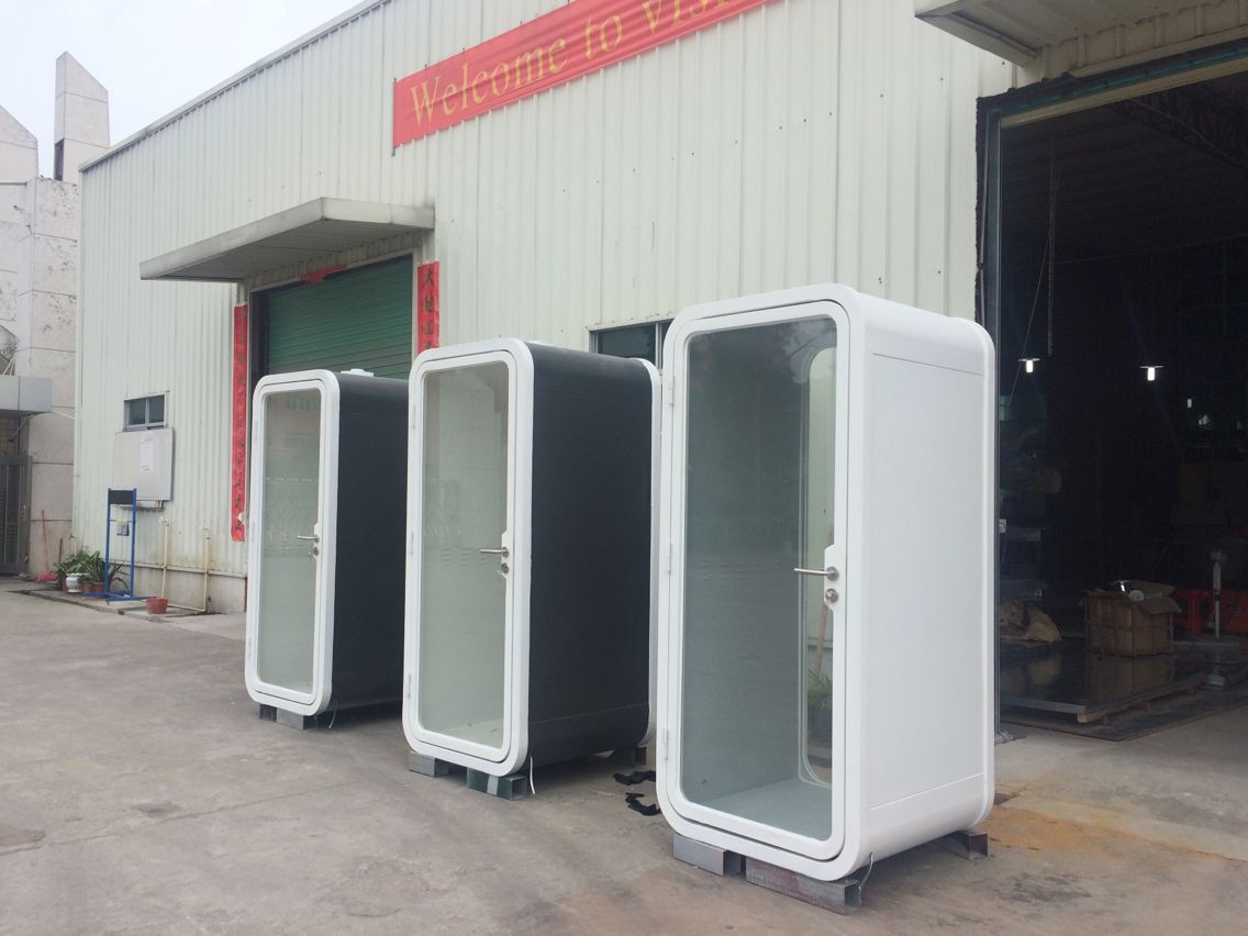 惠州双人玻璃电话亭规范设计移动办公话务舱全国配送