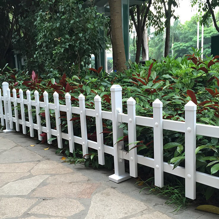 威海pvc草坪护栏塑钢栅栏绿化花园围栏花圃防护栏庭院户外隔离
