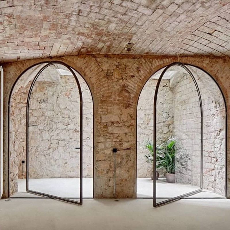 定制中轴旋转门 厂家供应 上门安装 手动可推拉中轴门