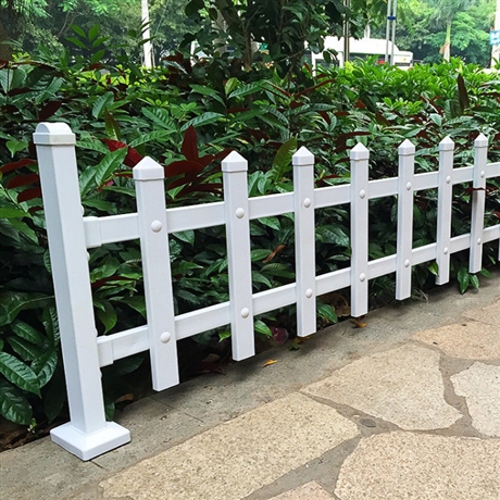 pvc草坪护栏锌钢绿化围栏花园塑钢护栏小区绿化带护栏青岛