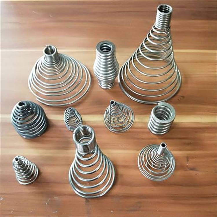 锥形宝塔弹簧 圆锥形压力弹簧定制 手电筒电器电池弹簧