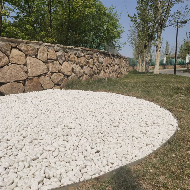 锦州阳台铺地白石头 多肉盆栽装饰白石子 白色鹅卵石