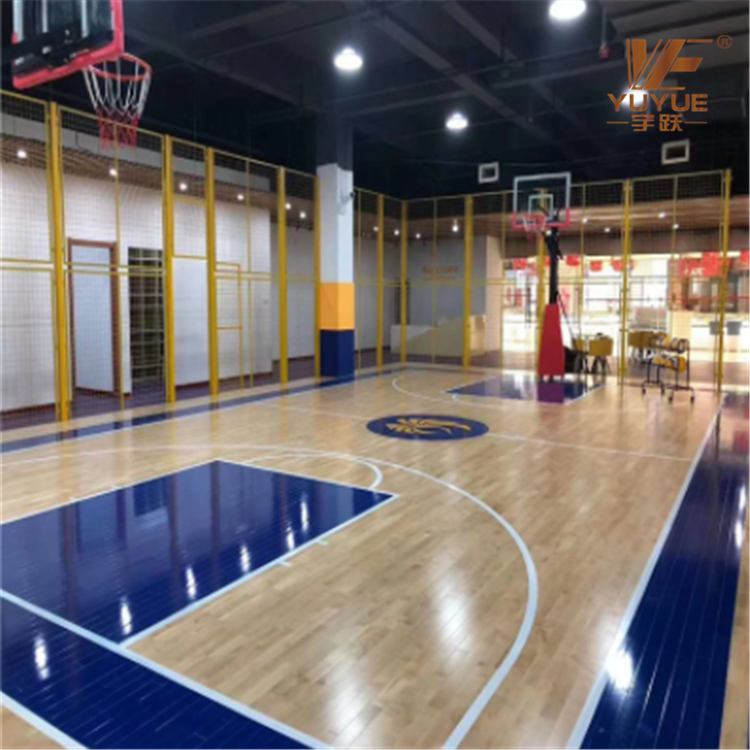 宇跃篮球馆木地板 宜昌加工定制室内 体育馆木地板价低
