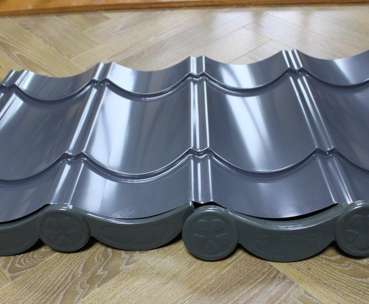 慕舟钢构琉璃瓦765型铝镁锰仿古瓦古建屋面瓦翻新金属琉璃瓦