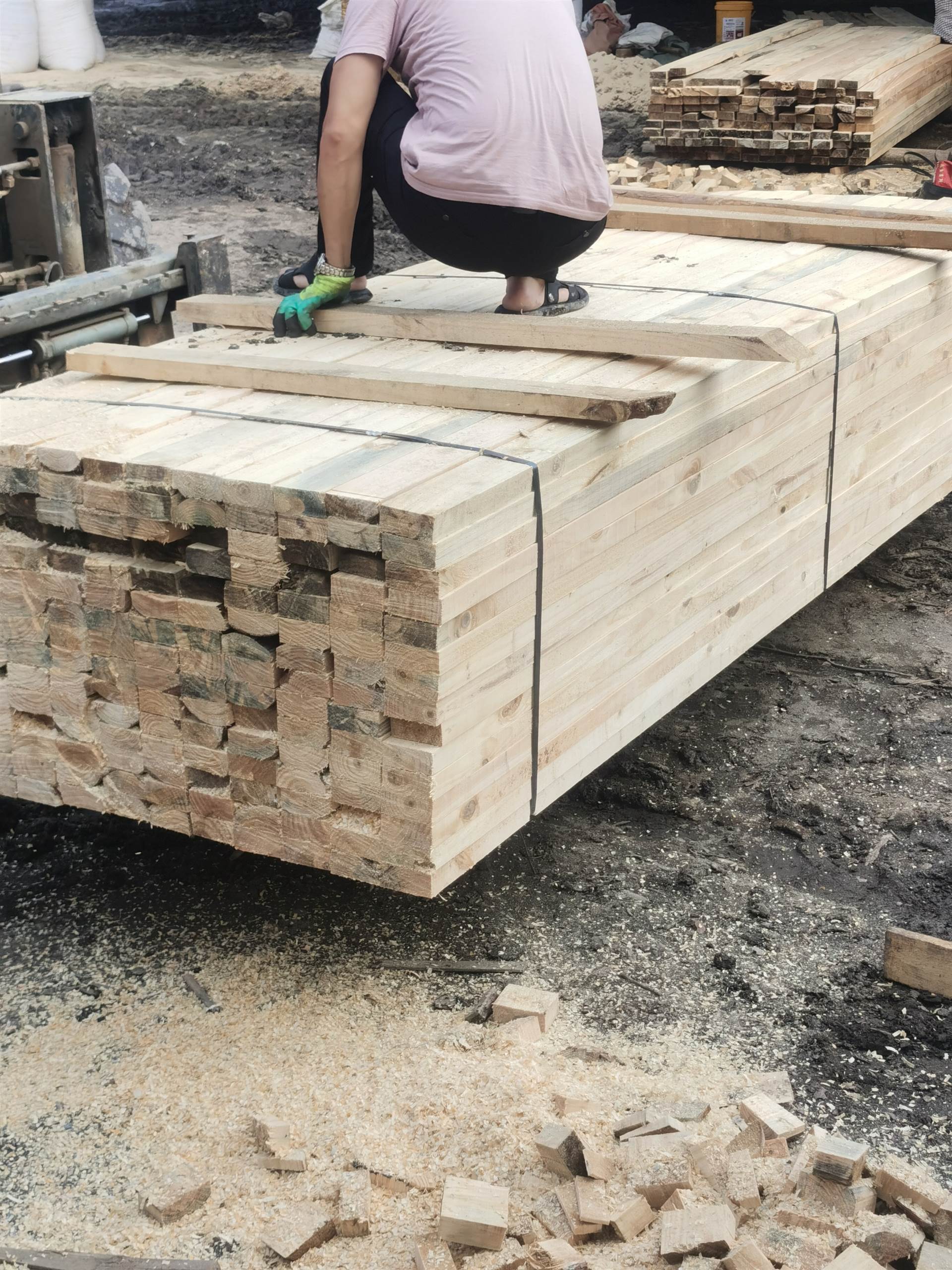 广西天晖木业 本地松木材加工厂 建筑方木批发