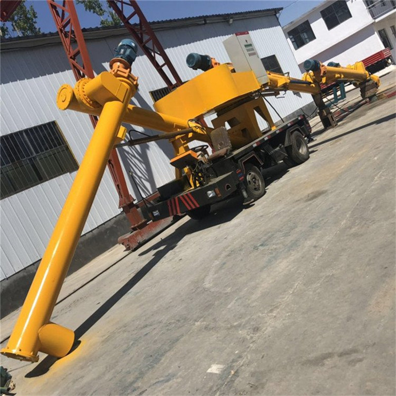 螺旋式粉煤灰装车机库房水泥出库螺旋输送机粉料装罐绞龙上料机