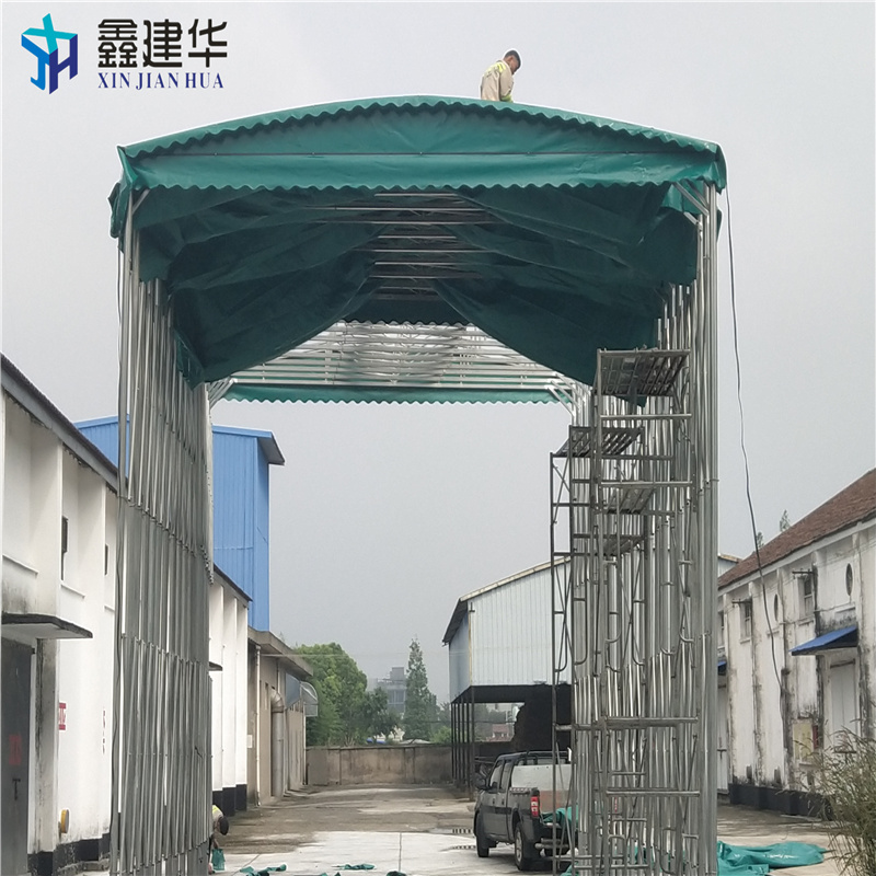 电动伸缩遮雨棚活动帆布雨棚真材实料