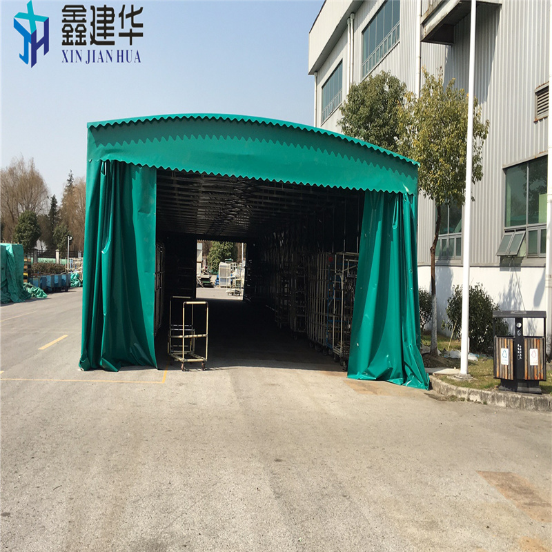 苏州吴中大型仓储式推拉棚电动轨道式伸缩棚多款式