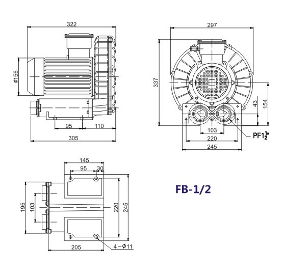 工业自动化油雾风机 0.25-30kw高压防爆漩涡气泵