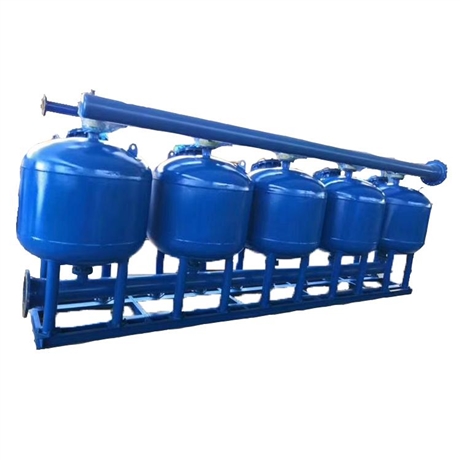 海特滤器 山东石英砂过滤器价格 工业废水处理浅层介质过滤器  自动控制
