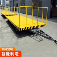 工矿牵引平板拖车 山东平板拖车货源