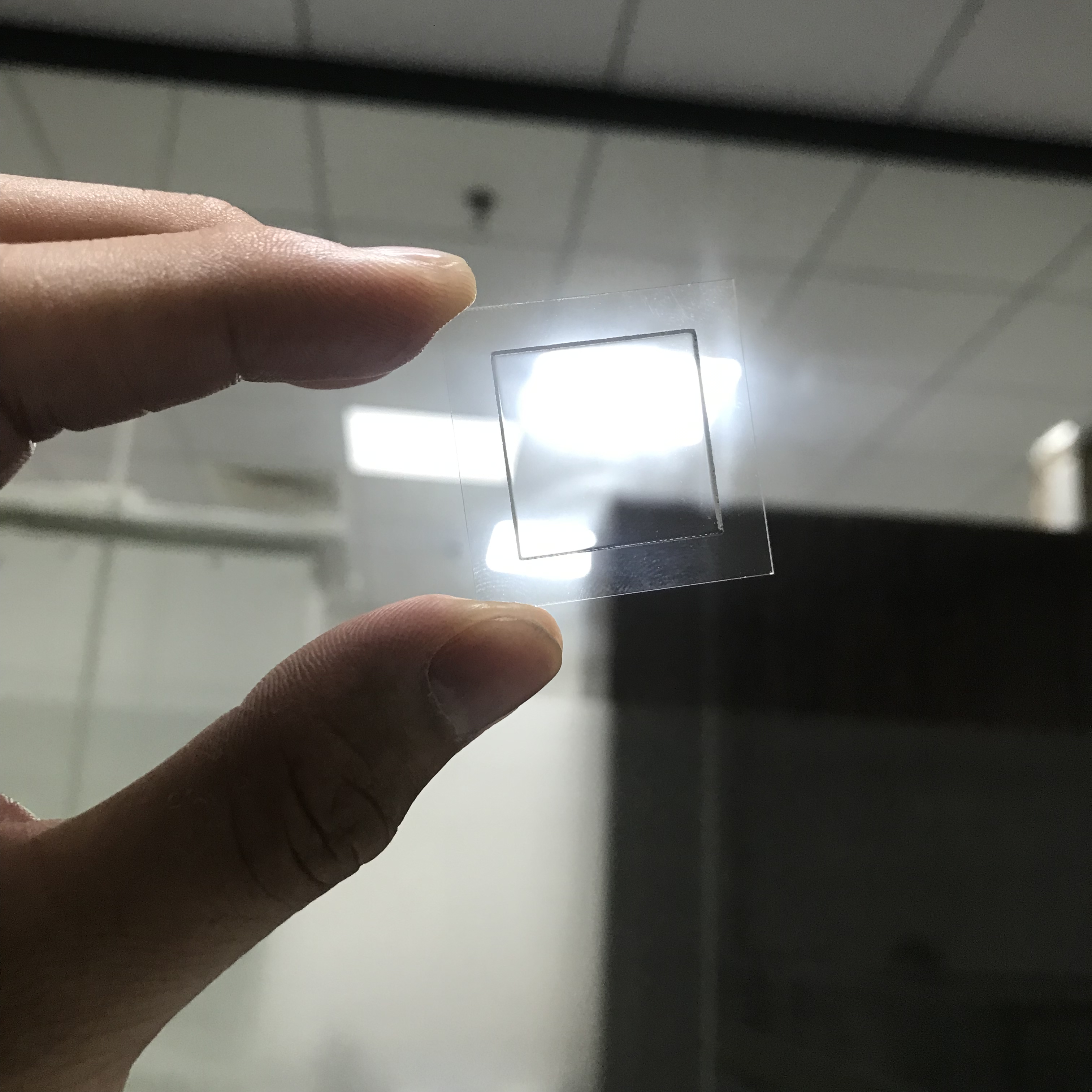 健鸿电子厂家长期蚀刻加工led封装玻璃镜片 玻璃蚀刻