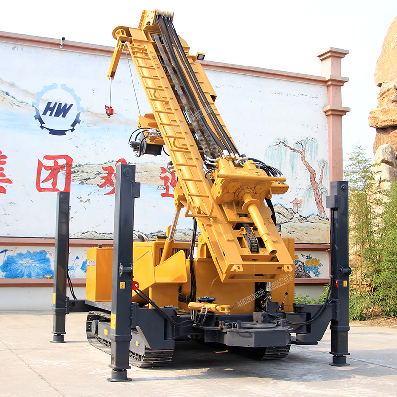 打井机钻井机设备家用小型民用履带式气动200米水井钻机钻杆