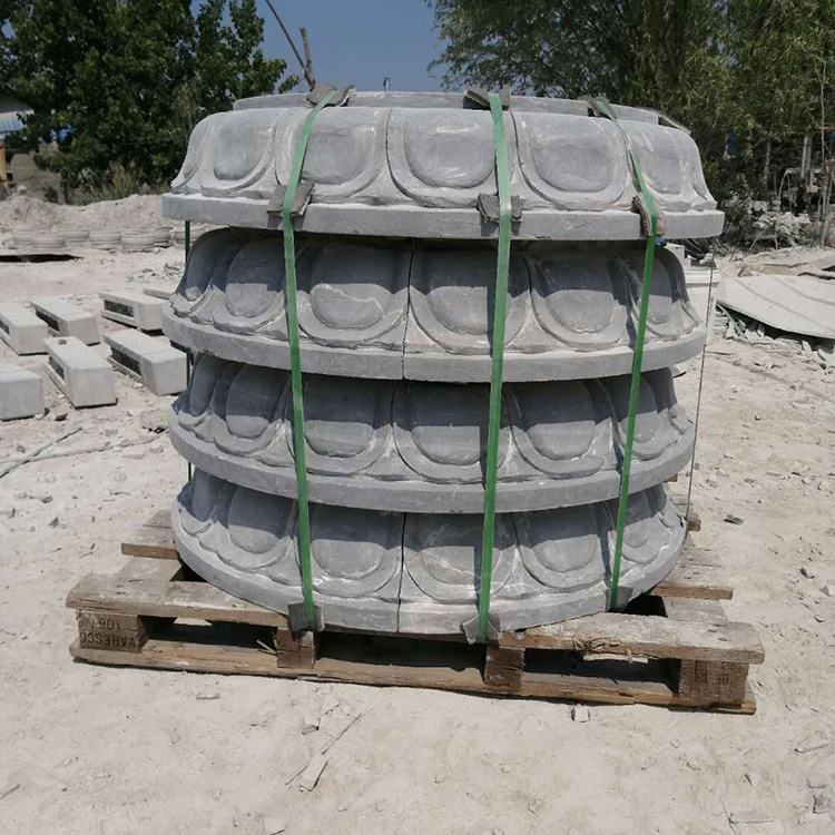 石雕柱墩 步行街装饰柱墩 供应莲花柱墩石