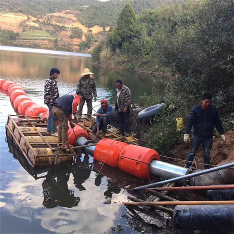 河道水库清淤抽沙工程管道浮筒 水上大浮力塑料管道浮体