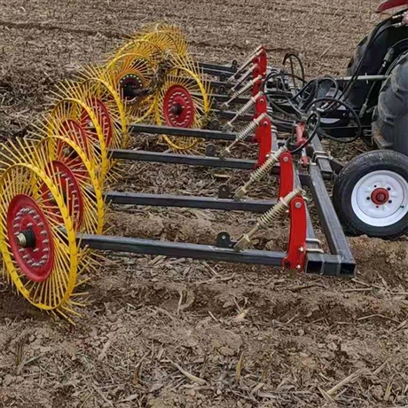 直供悬挂指盘式翻草机自动成堆捡拾机牧草扎堆机
