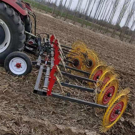 直供悬挂指盘式翻草机自动成堆捡拾机牧草扎堆机