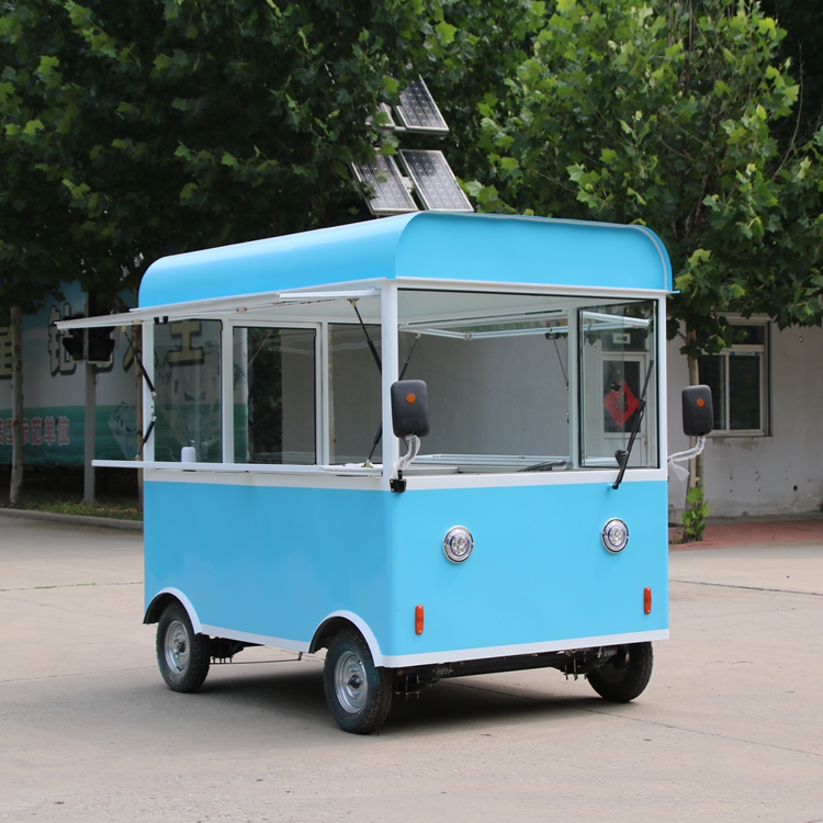 厂家直营 土豆丝卷饼餐车 炸串小吃车 奶茶饮品车