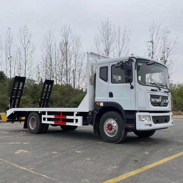 东风多利卡d9平板车挖机平板车平板运输车厂家国六排放现车供应包上牌