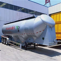 48立方化肥罐半挂车 中密度粉粒物料运输车  新公告正常使用