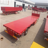 钢卷运输平板车 3米宽钢材运输半挂车 公告生产厂家