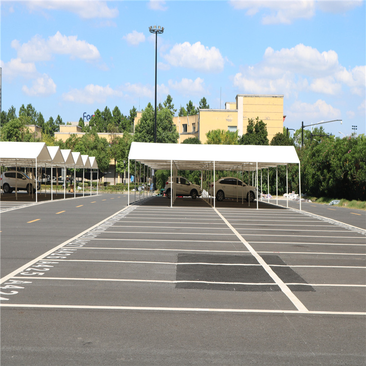 贺州膜结构汽车棚尺寸小汽车停车棚小区电瓶车停车篷