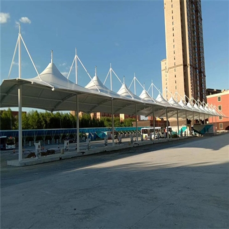 仙桃钢架停车棚生产车库出入口遮阳棚彩钢瓦自行车停车棚