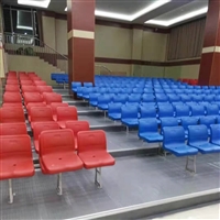 会议室联排座椅 铸铝腿联排座椅  斜挂式联排吹塑座椅