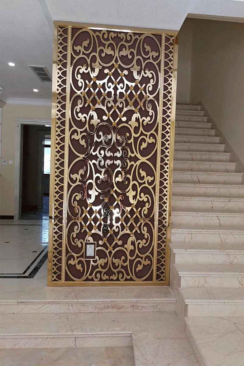 河源定制新中式铜艺屏风任选一款都是好看的