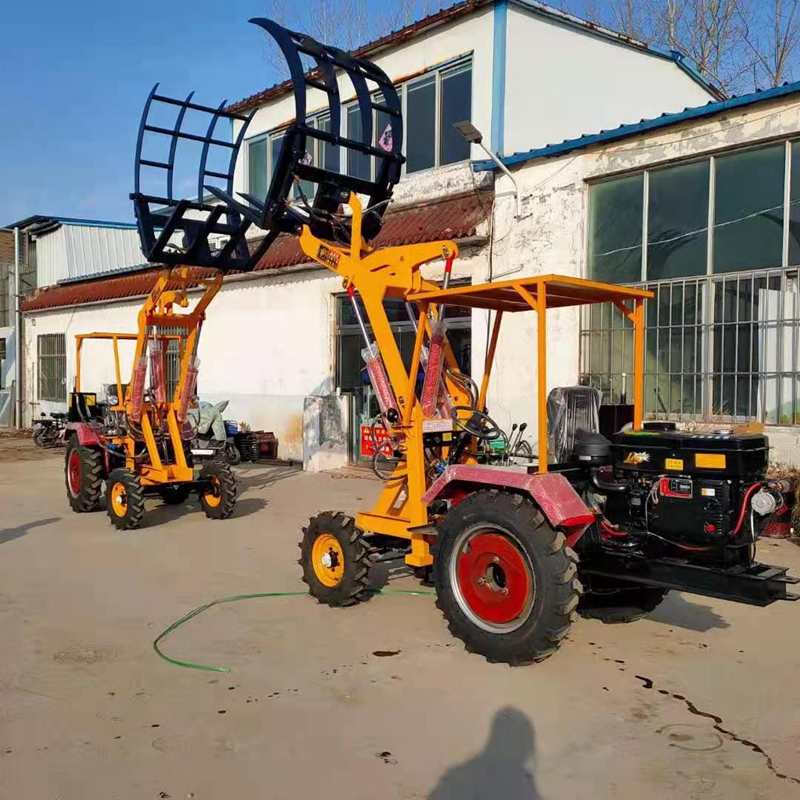 小型车辆抓木机 农场用抓草机 液压抓甘蔗机 伸缩臂小型夹包机