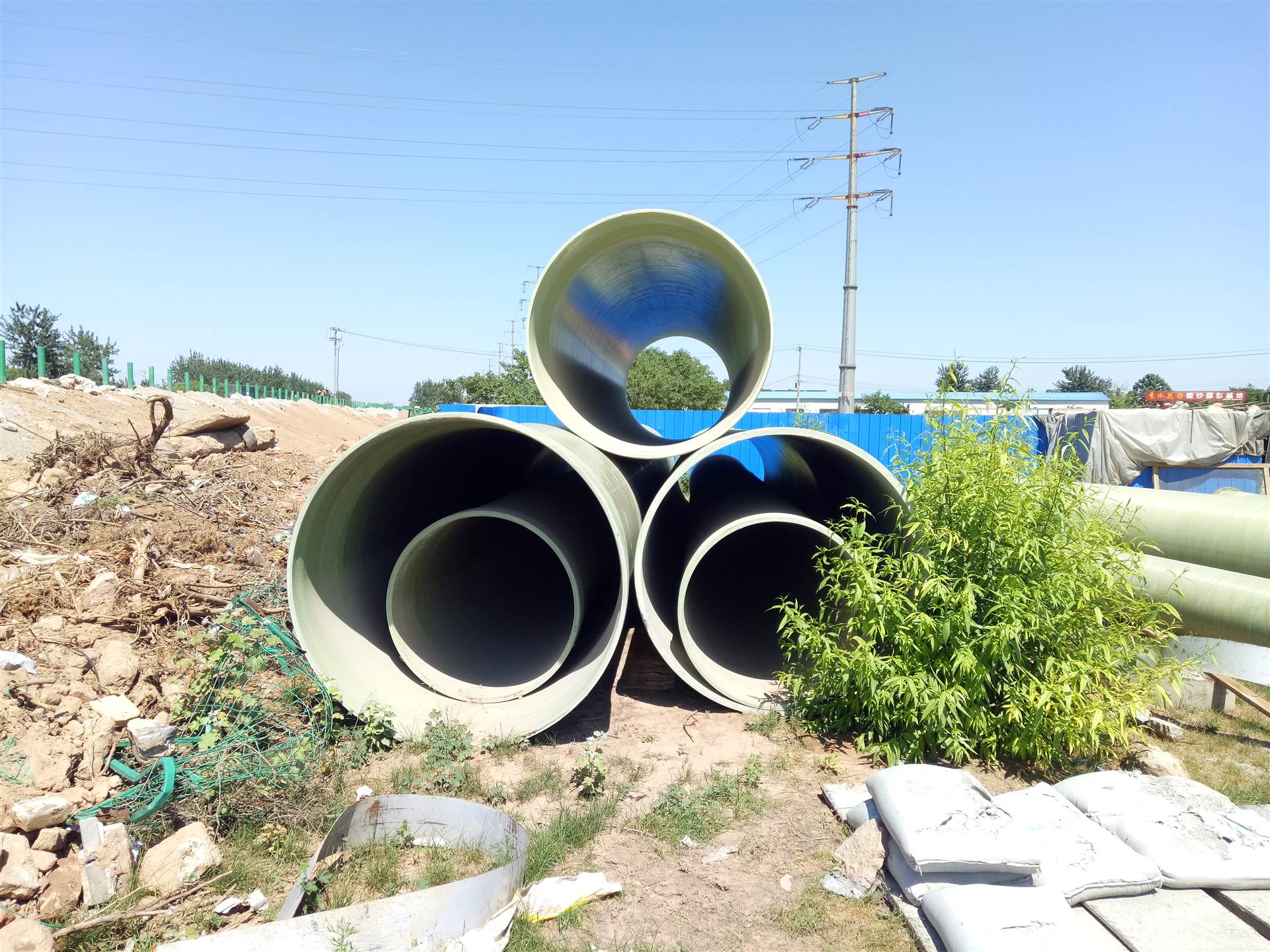 河南雨水排水管道玻璃钢市政排水管玻璃钢市政排涝管道河南厂家