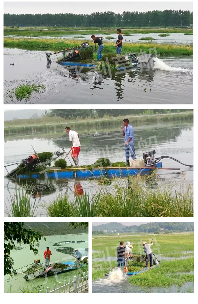 河道水下割草机小型割草除草船水草浮萍清理打捞机