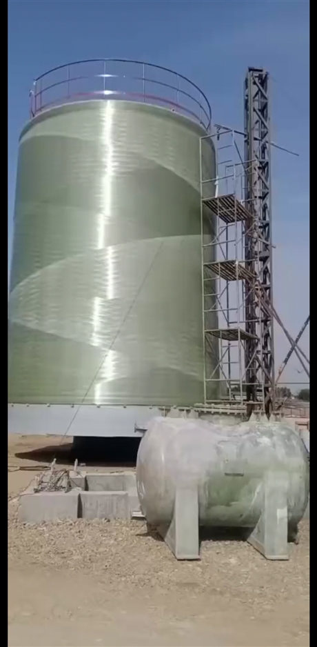 玻璃钢储罐加工 现场制作大罐 立式卧式化工罐 腾跃环保维修罐