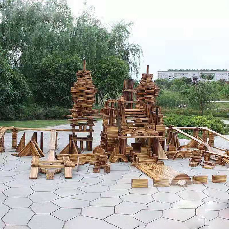 幼儿园户外大型碳化积木厂家定制