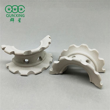 散堆陶瓷冷却塔填料 陶瓷矩鞍环 马鞍环填料 萍乡群星