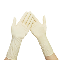 利得尔12寸真空袋装7.5克麻面一次性乳胶手套