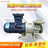 高密封磁力泵 CQB型号 CQB80-65-125F 氟塑料材质