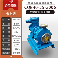 耐高温型不锈钢磁力泵 CQB40-25-200G 可定制