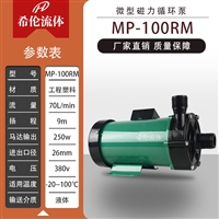 单极单吸卧式磁力泵 MP-100RM 工程塑料