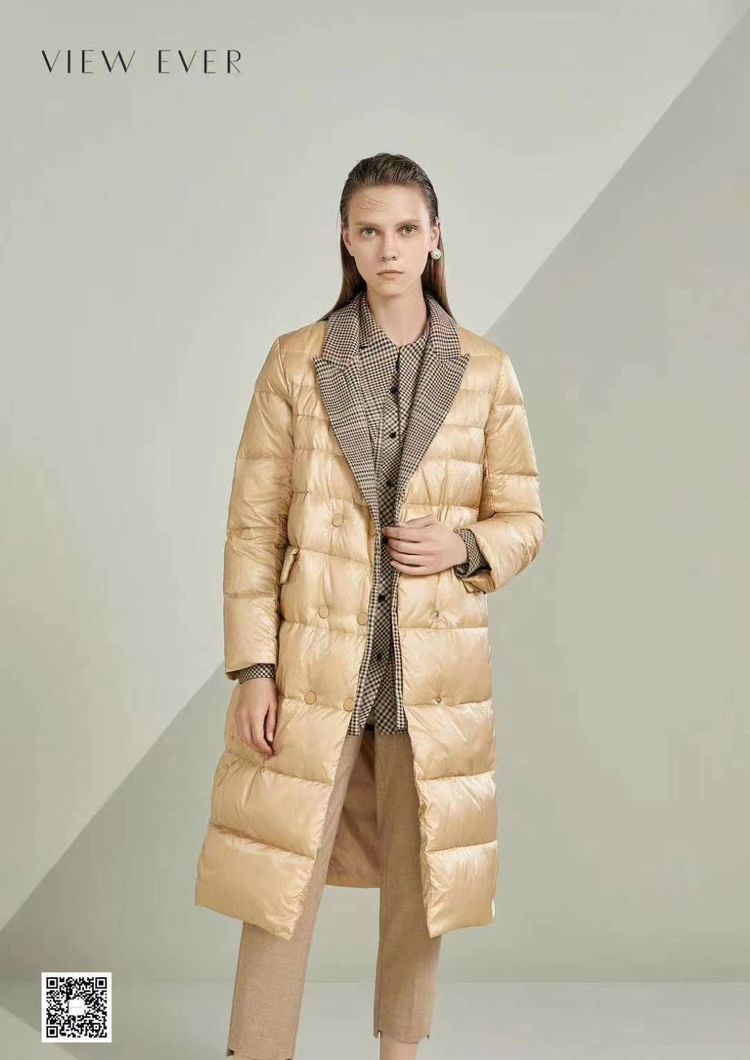 香港品牌维伊羽绒服21冬装高档羽绒服真毛领休闲时尚羽绒服直播实体店