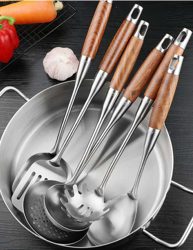厨具套装锅铲7件套家用304不锈钢炒菜铲子勺子厨房炊烹饪工具