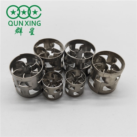 萍乡群星 厂家供应304 316L不锈钢鲍尔环 金属鲍尔环填料