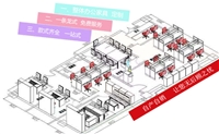 潍坊办公室高隔断隔墙，钢化玻璃隔断墙