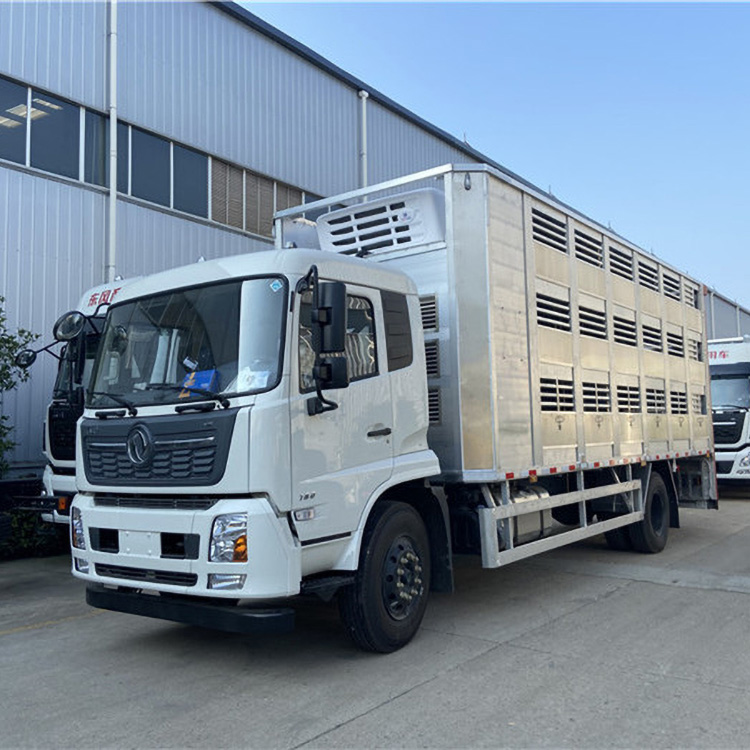 东风天锦7米4拉活生猪车东风68米大猪转运车96米液压升降运猪车