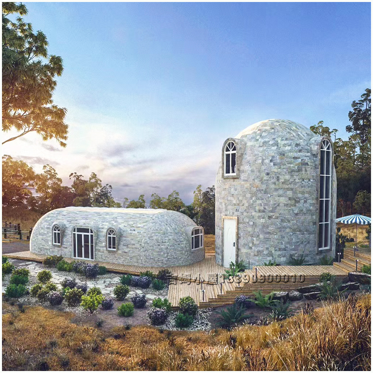 33平米景区户外全景天窗 石墨烯馒头屋民宿快速拼装