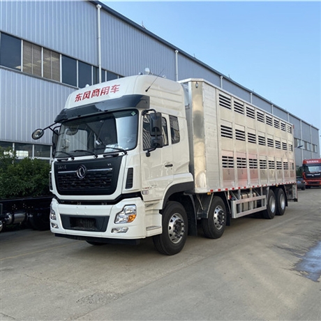 密封恒温双层活猪运输车柳汽三轴封闭运猪车前四后八合规拉猪车