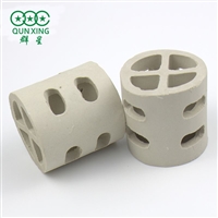 萍乡群星 供应陶瓷十字隔板环填料 开孔十字环陶瓷填料